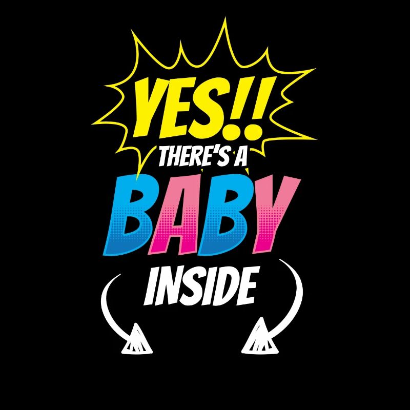 Oui, il y a un bébé dedans mignon bébé enceinte à l’intérieur