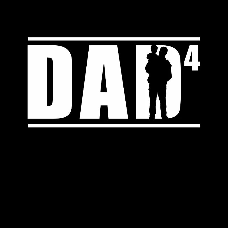 Vater Von Vier Kindern Papi Papa Vater Tag