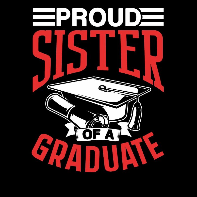 Stolze Schwester Eines Absolventen Absolvent