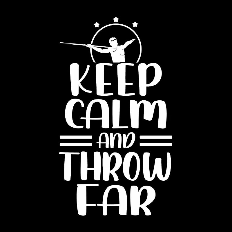 Ruhe Bewahren Und Weit Werfen Speer Speerwerfen