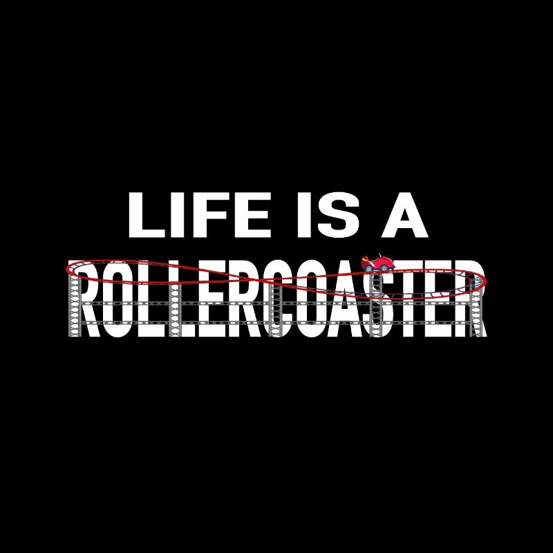 Leben Achterbahn Rollercoaster Freizeitpark