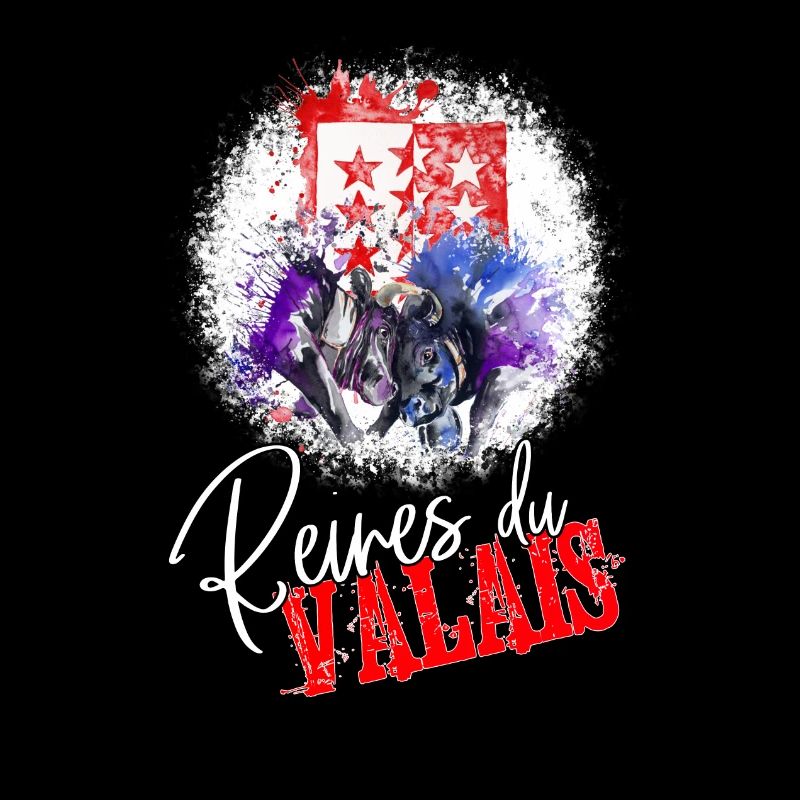 Vache d'hérens, eringer, drapeau du Valais