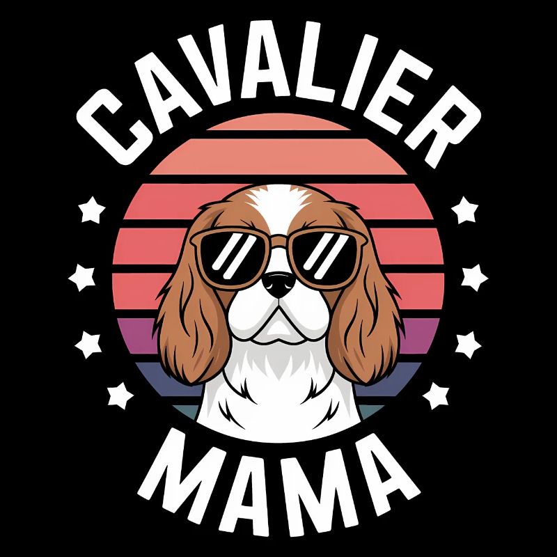 Cavalier King Charles Spaniel Disant Maman Cadeau