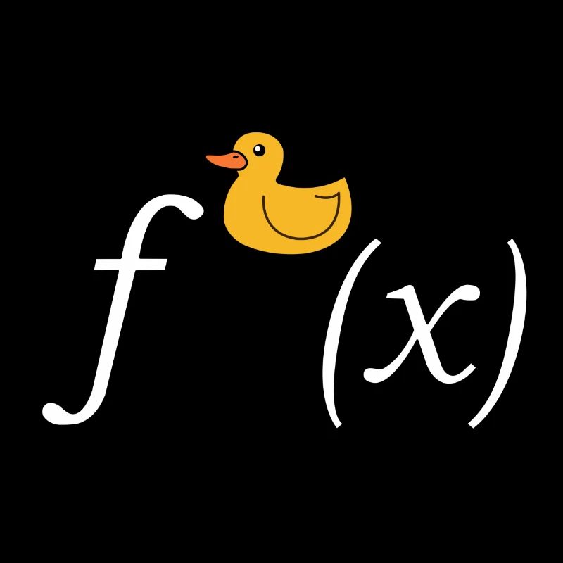 Ente Ableitung Mathe Witz (ohne Text)