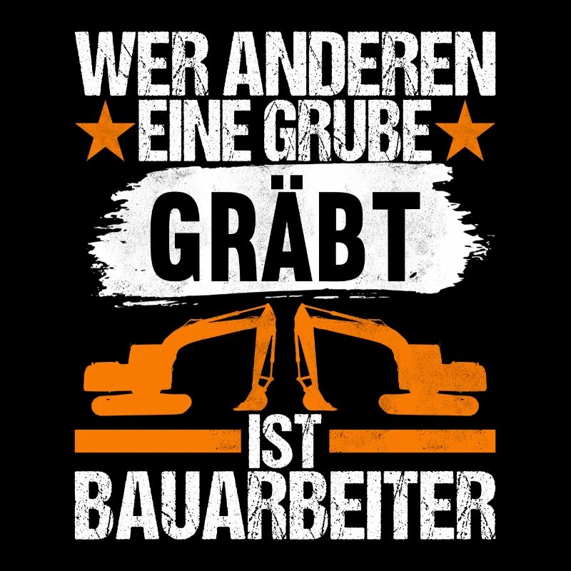 Baustelle Bagger Baggerfahrer