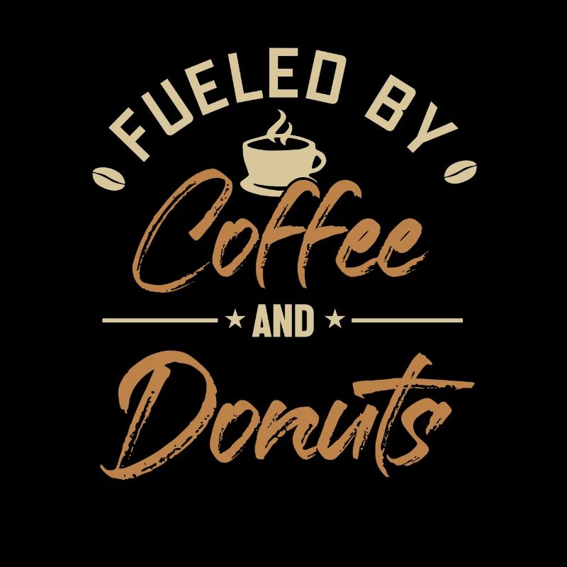 Angetrieben von Kaffee und Donuts Donuts Glazed Maker