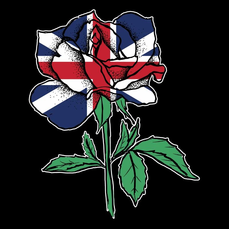 Flag Rose British Flag Roots Gift