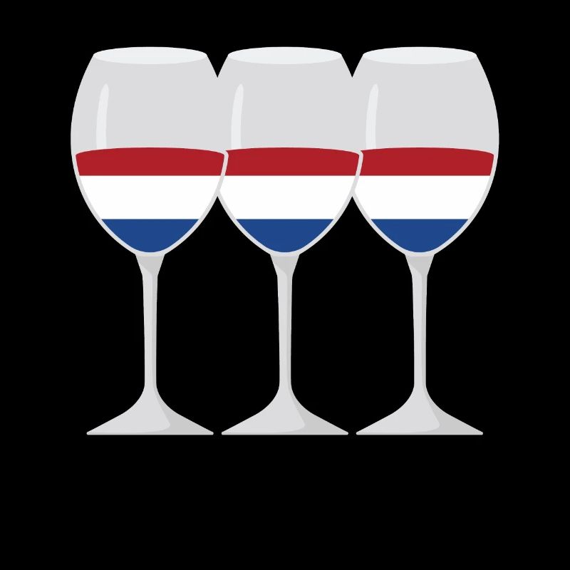 Drapeau Verre de vin Drapeau Pays-Bas Cadeau