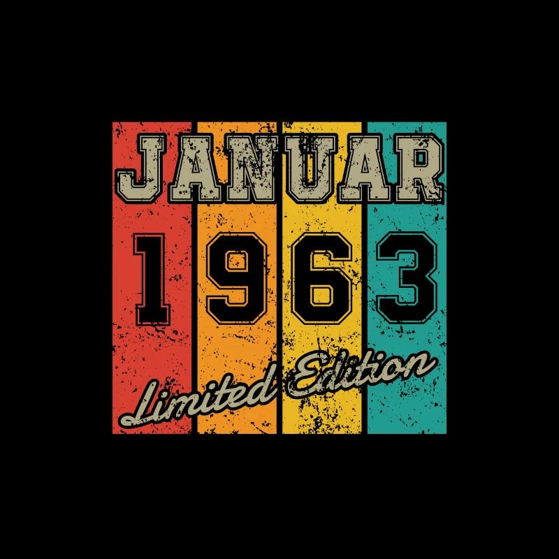 Date de naissance : Janvier 1963 - Édition limitée Retro