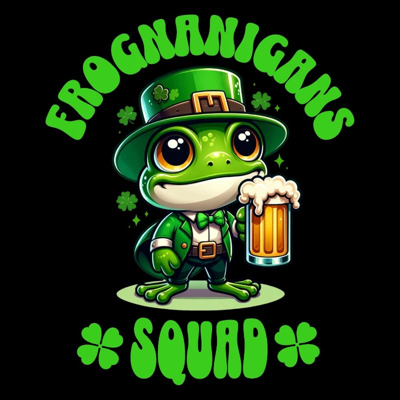 Grenouille de la Saint-Patrick