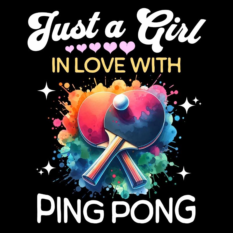 Fille de ping-pong