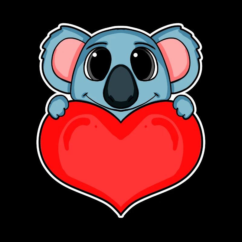 Koala mit Herz - Liebe Romantisch