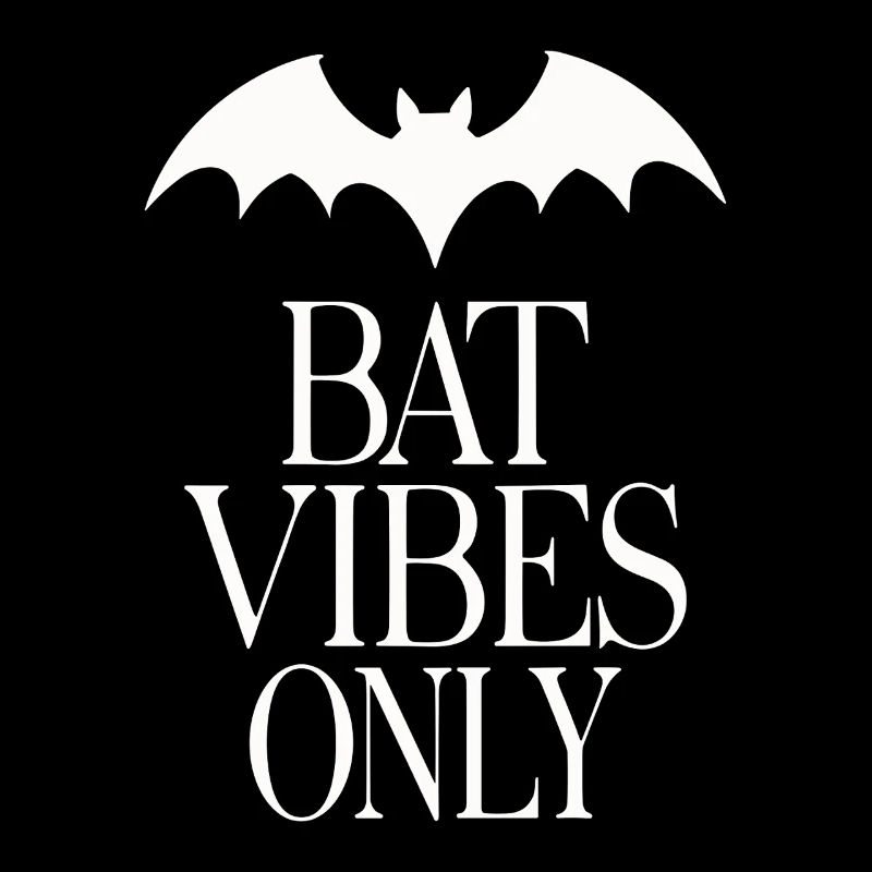 Fledermaus-Vibes Only – Goth-Statement