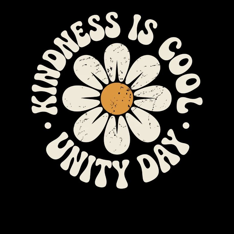 Kindness is cool retro beautiful message