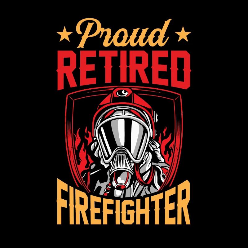 Proud retired firefighter Retirement pensioner