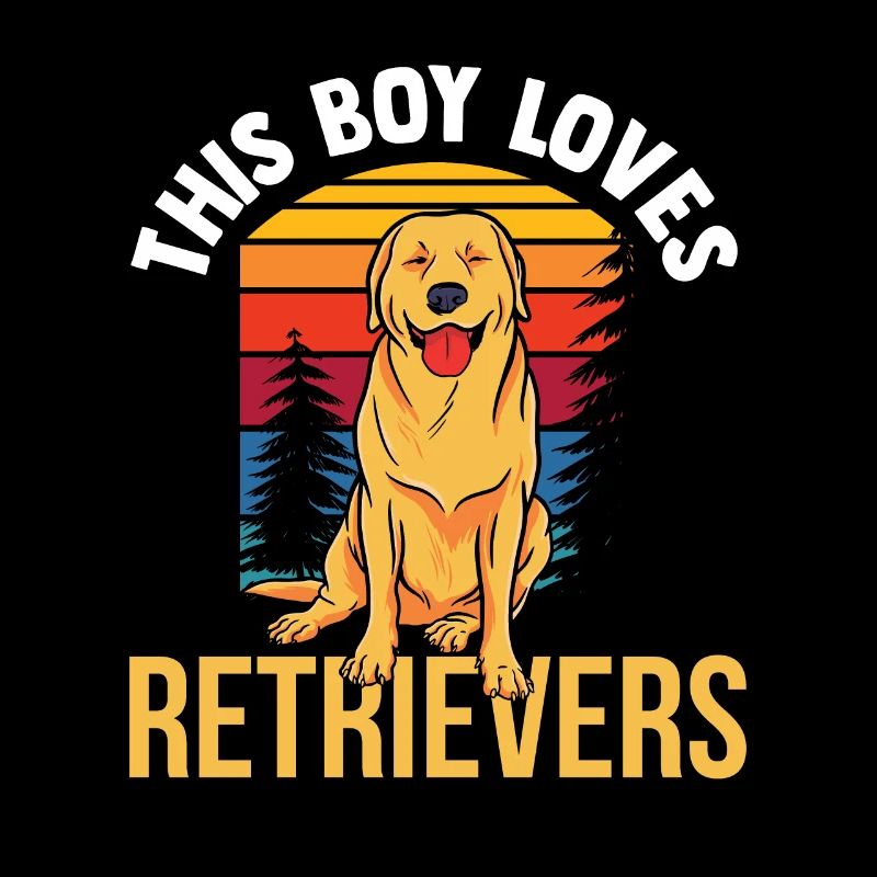 This Boy Loves Retriever Retrievers Dog