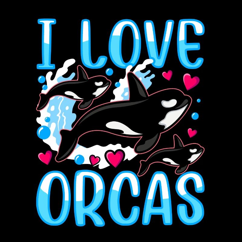 J’aime les orques mer protéger les orques baleines