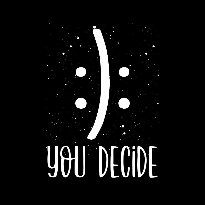 Sarkastisches Lächeln oder Stirnrunzeln Sie entscheiden Sarkasmus