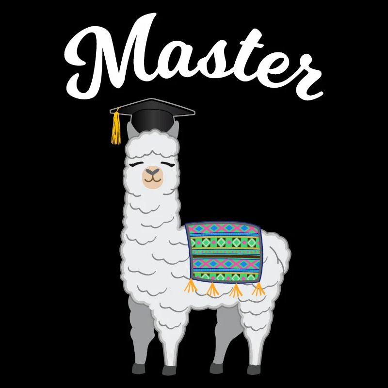 Master Studium Abschluss Lama Alpaka Geschenk