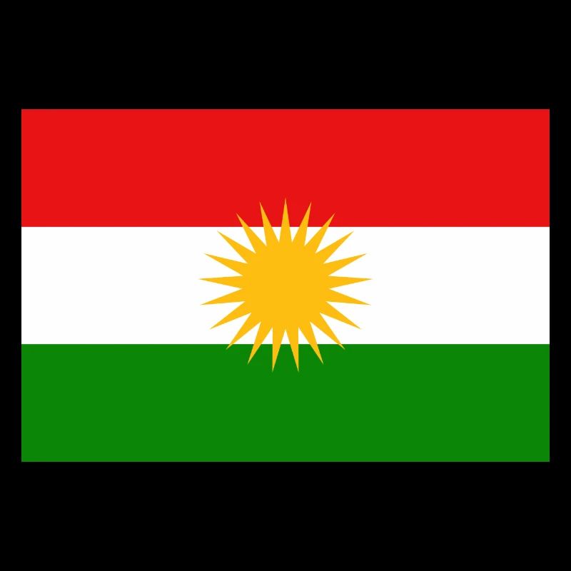 Coffre à drapeau kurde