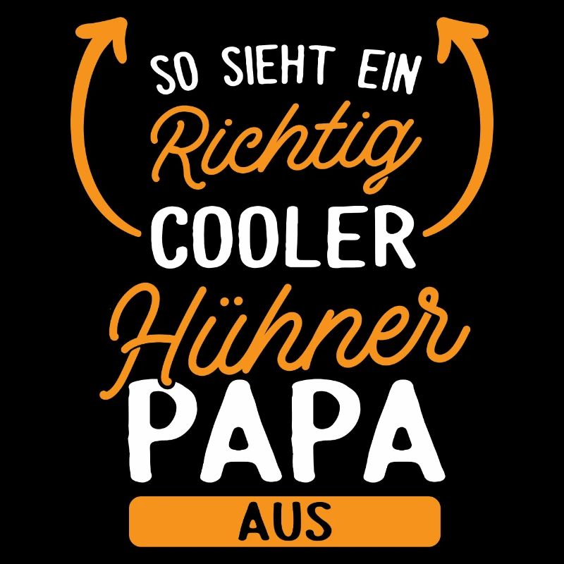Hühner Papa Huhn Bauer Geschenk