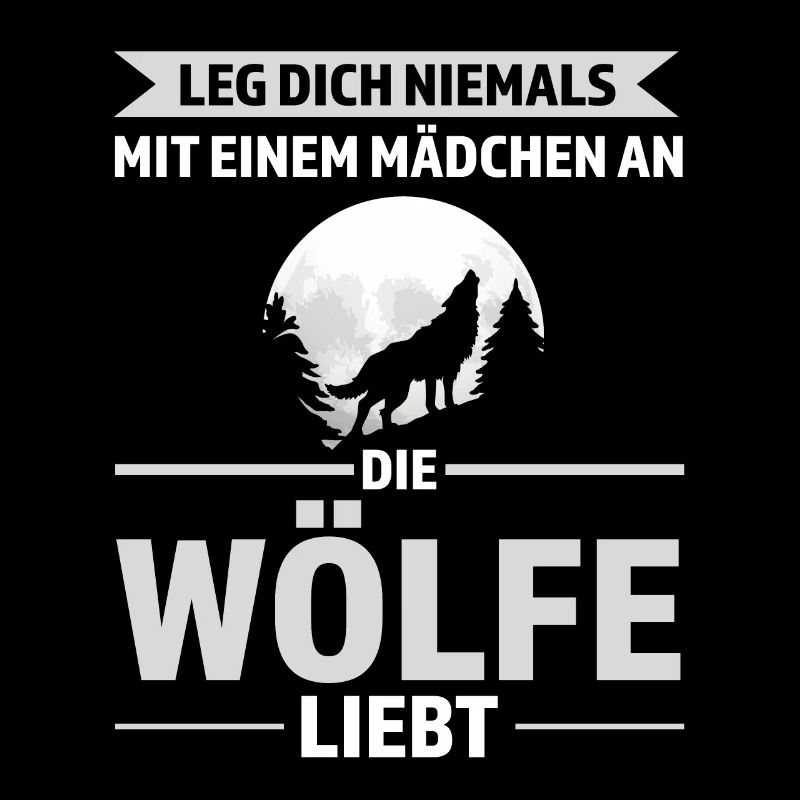 Wolf Mädchen Wölfe Geschenk