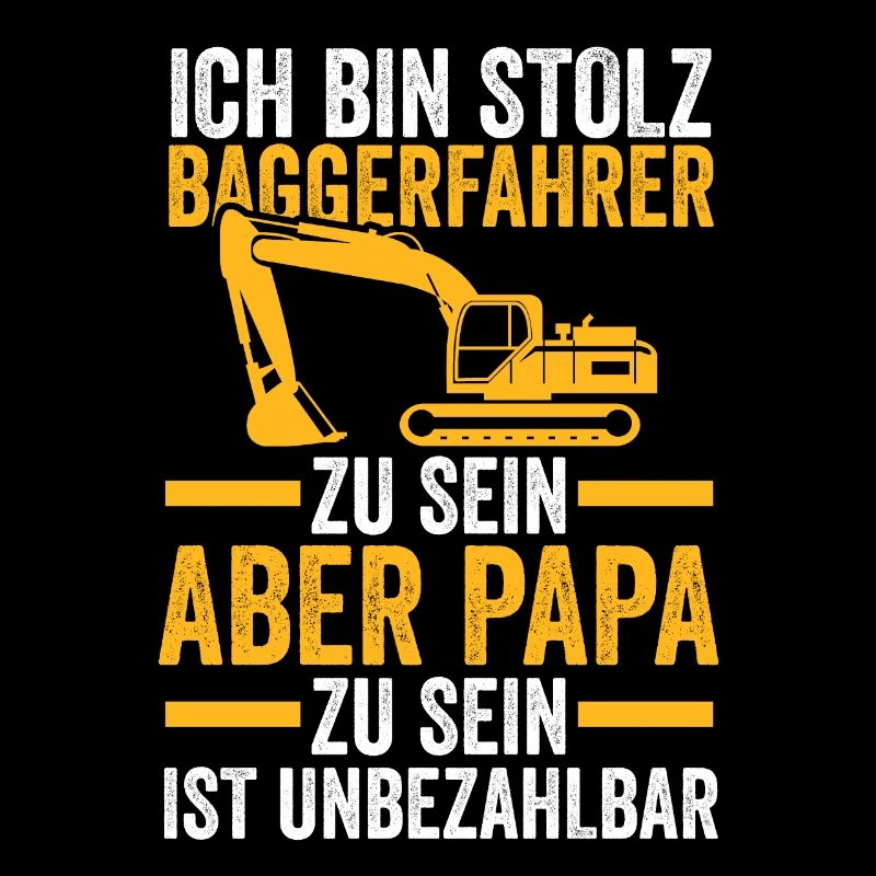 Bagger Papa Baggerführer Geschenk