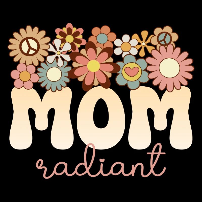 Retro Boho 1970 Maman Formidable Maman Radieuse