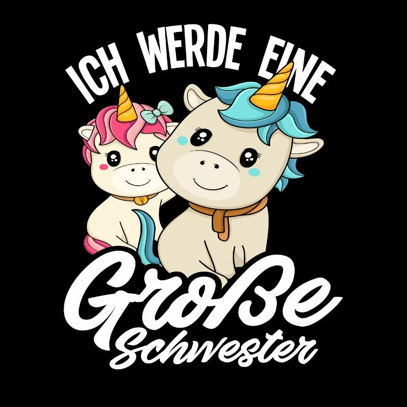Ich werde große Schwester Einhörner Geschenkidee