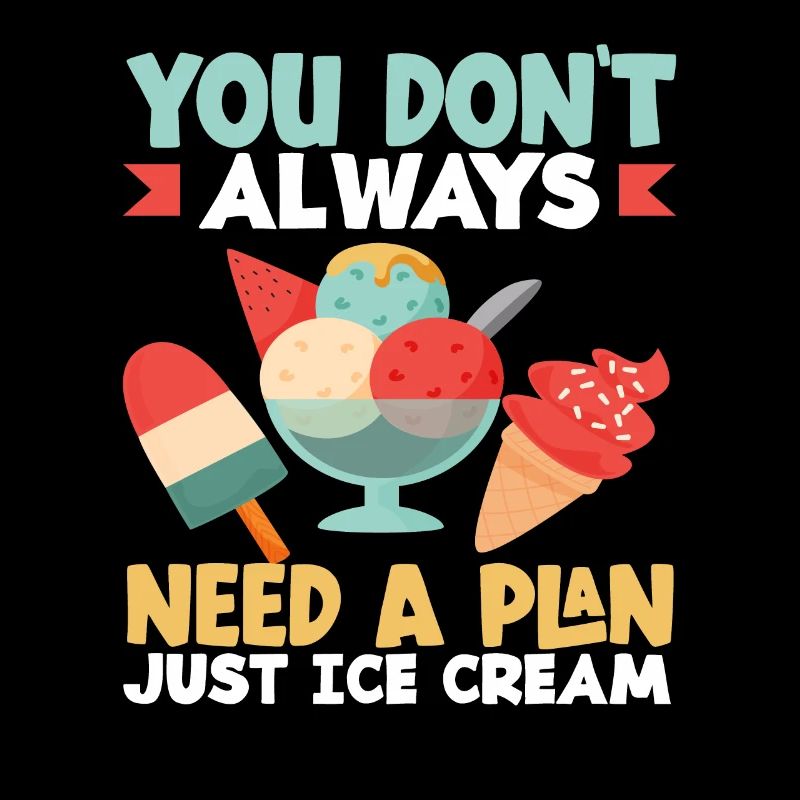 Eis Liebhaber Immer Plan Nur Eiscreme