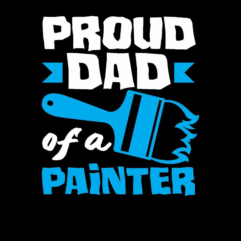 Stolzer Papa Eines Malers Perfekt