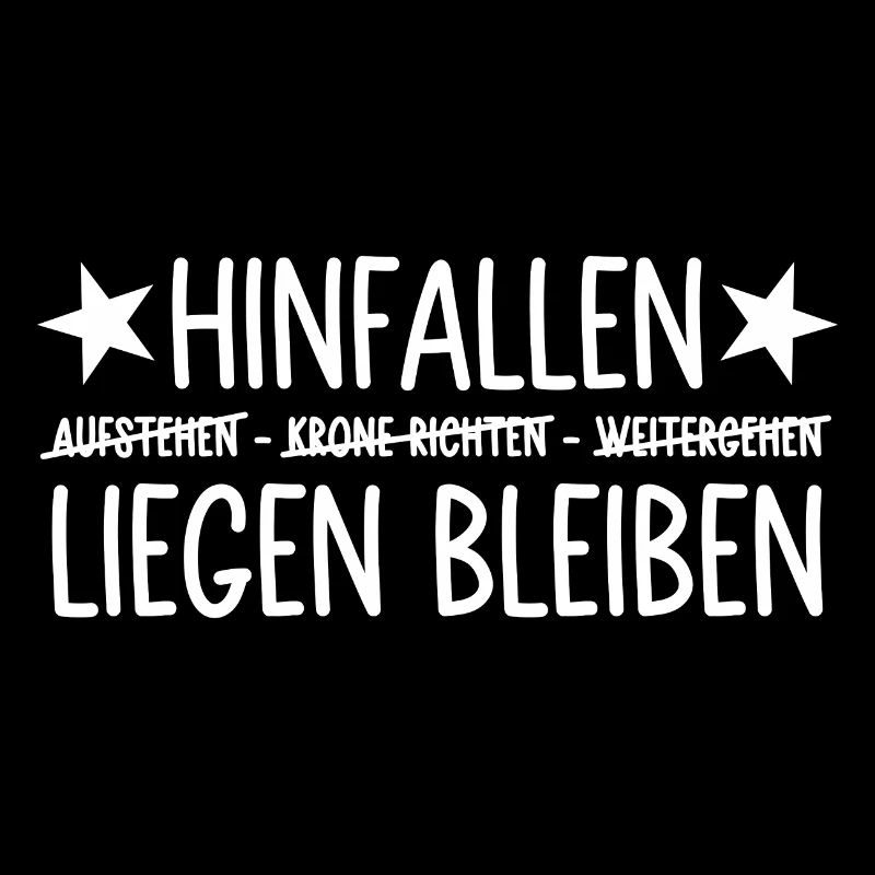 hinfallen liegen bleiben