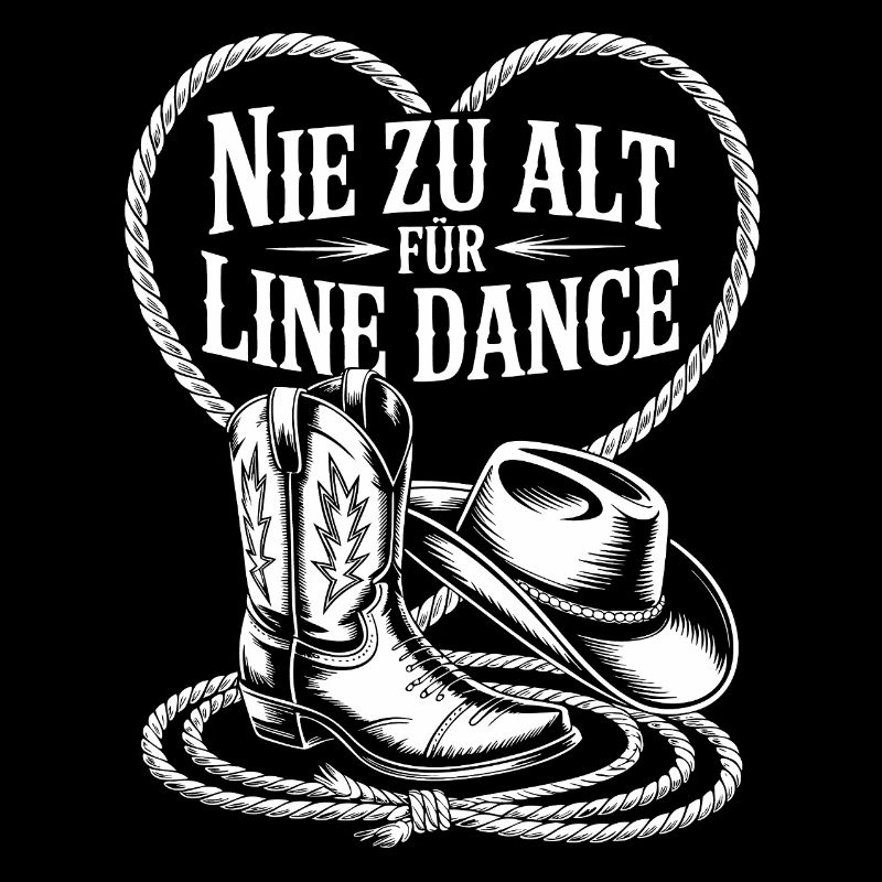 Never too old for line dancing heart