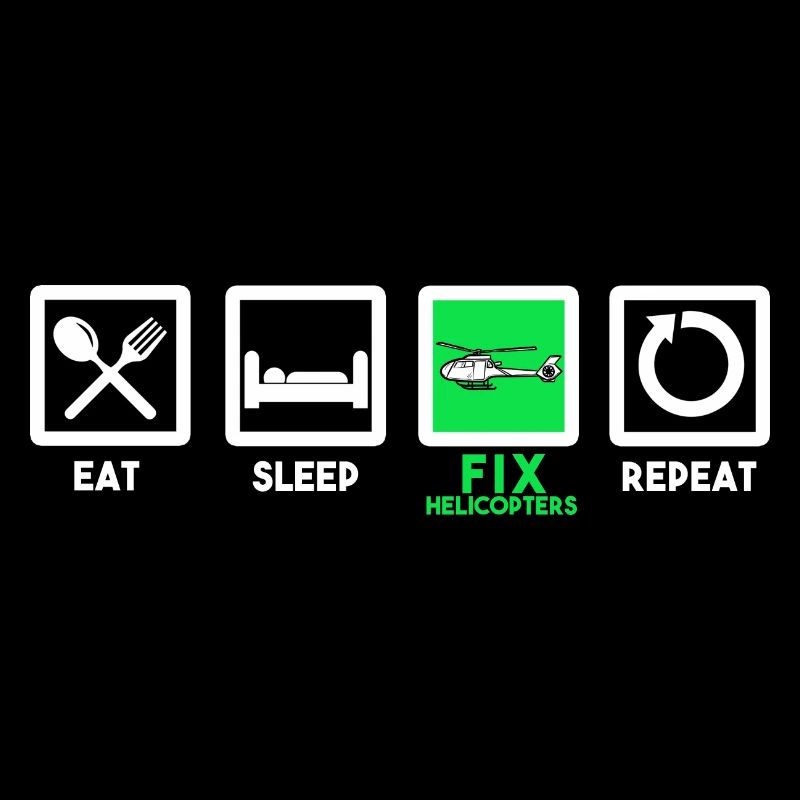 Hubschrauber Pilot Helicopter Geschenk Modellbau