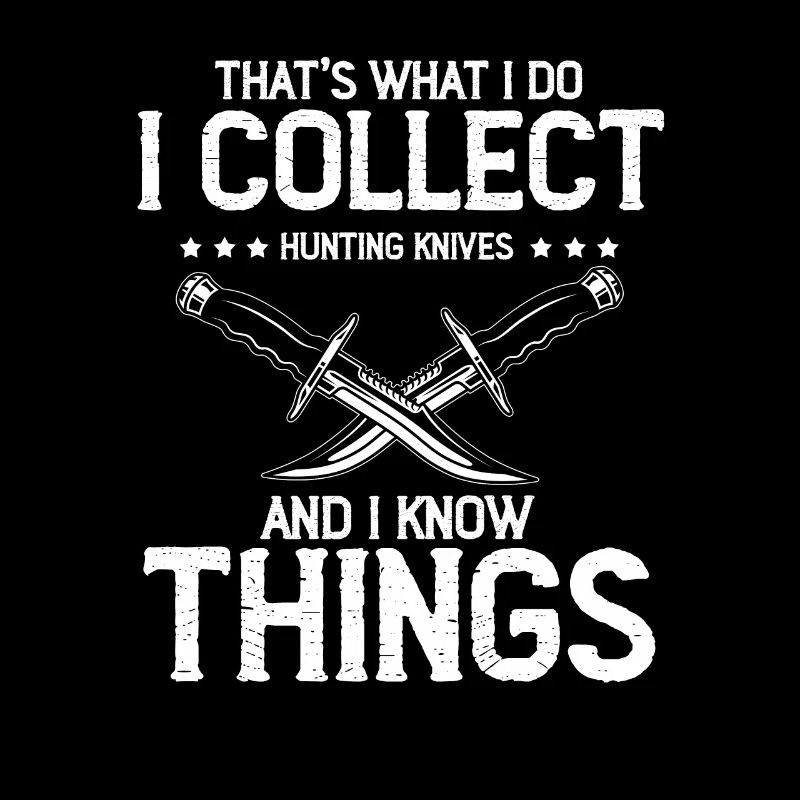 Objets blancs et collectionner le collectionneur de couteaux de chasse