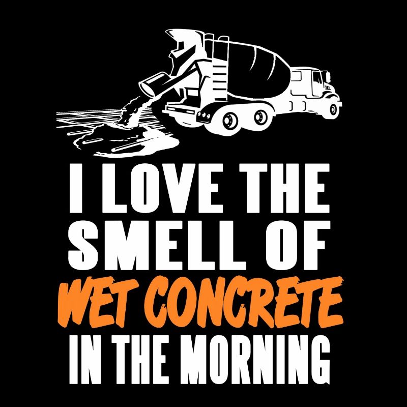 Concrete worker design for construction worker and construction site