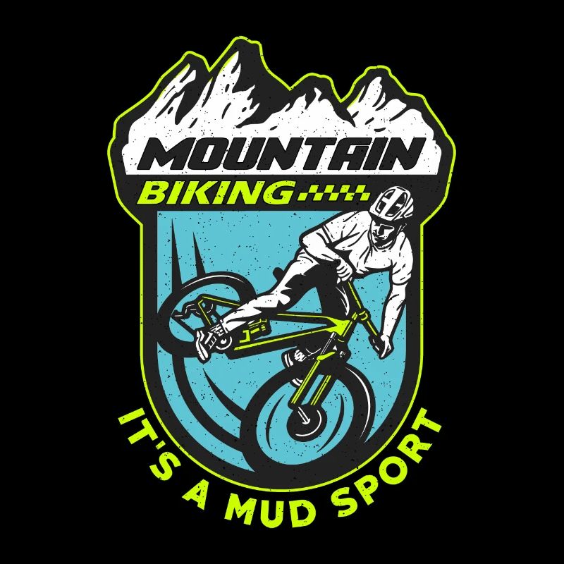 Le VTT c’est un cycliste de course de sport de boue