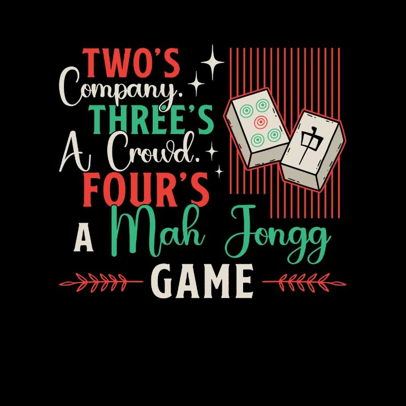 Mahjong Two's Company Three's A Crowd Game Night