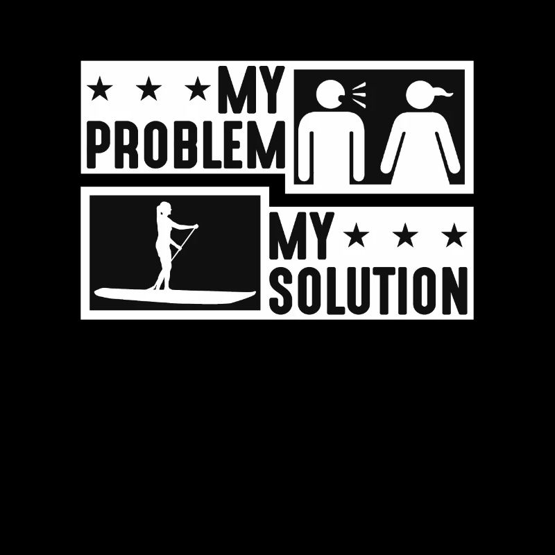StandUp Paddle Boarder My Problem My Pictogram Mom