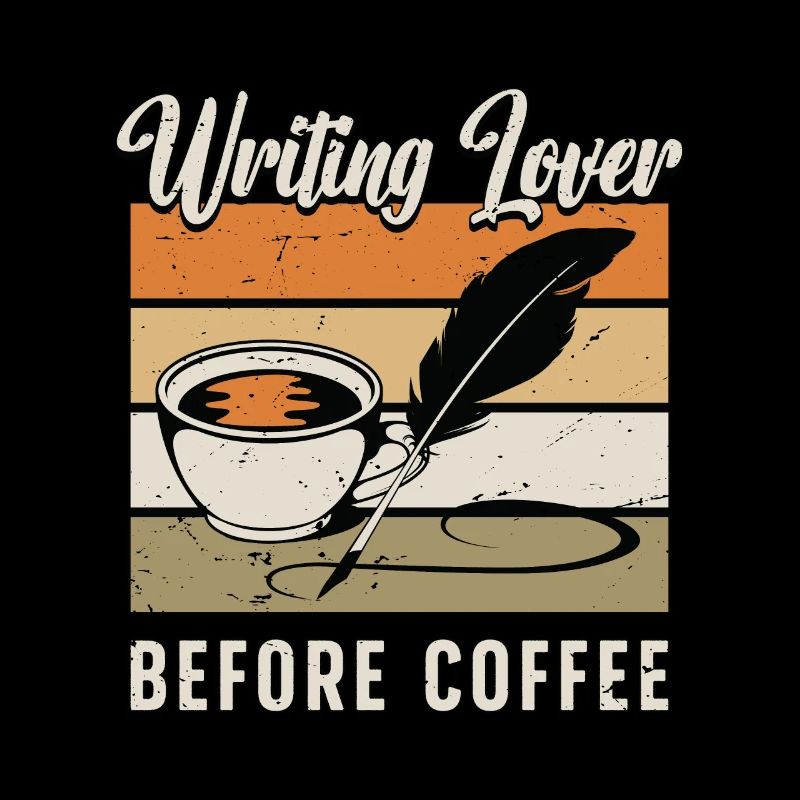 Writing Lover Before Coffee Reading Coffee Lover