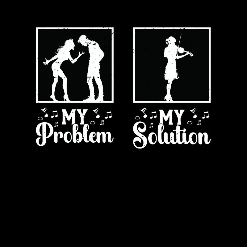 Fiddle Player My Problem My Solution Pictogram Mom