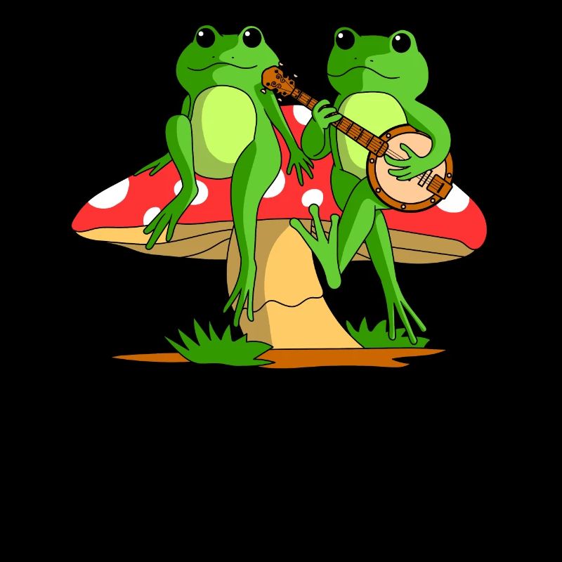 frog guitar gift and frog drawing