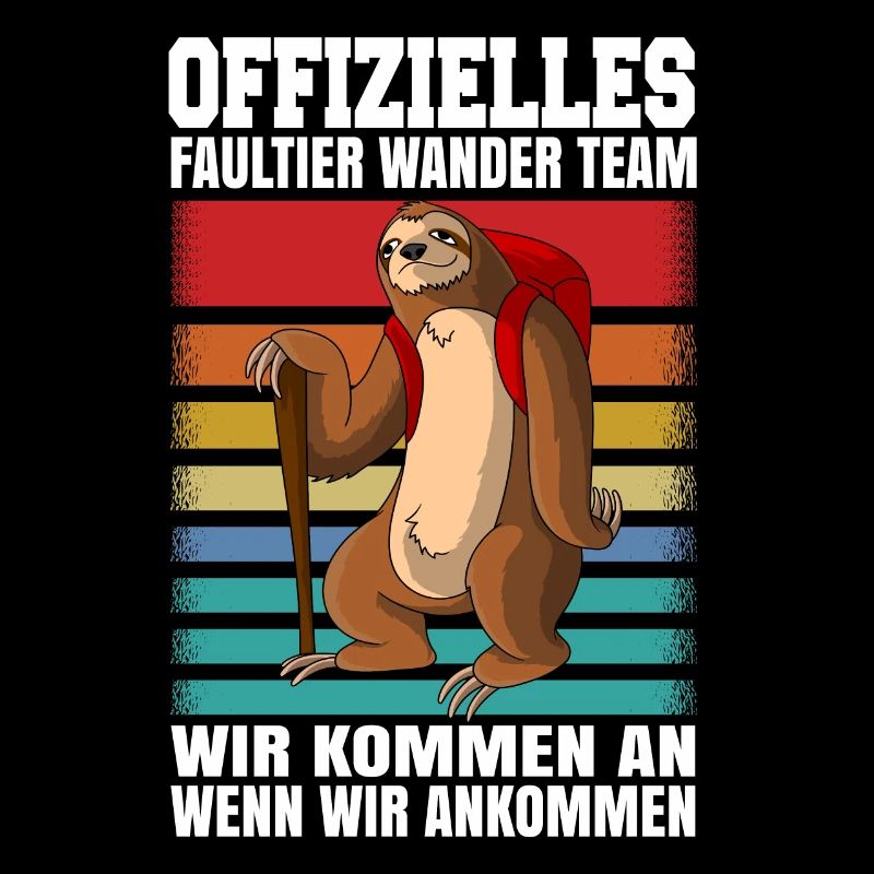 Faultier Wanderteam Wandern Geschenk