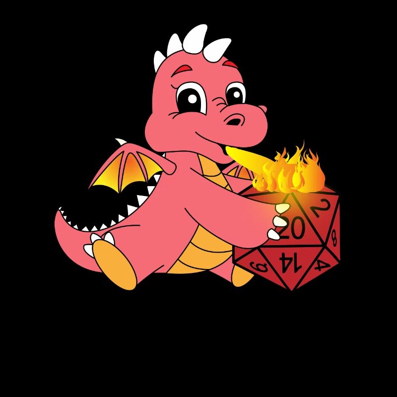 Cube dice game Dragon