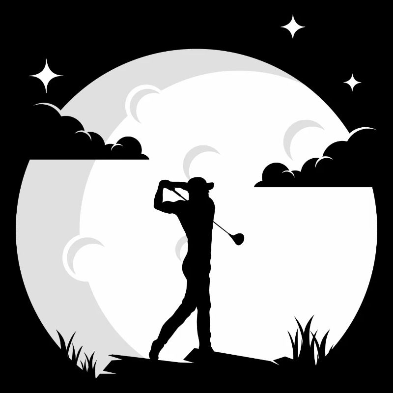 Golf Mond Golfer Golfer Golf