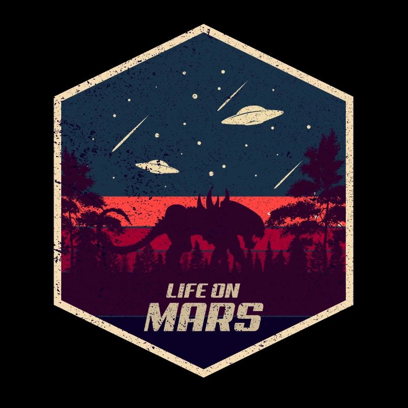 Mars Tiger Alien Pluto Planet UFO Espace extra-atmosphérique