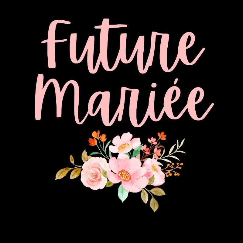 Future mariée bouquet de fleurs