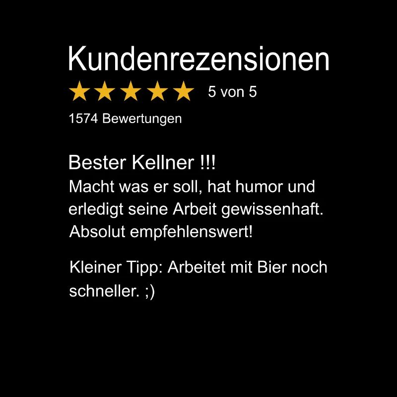 Kellner Bester Kellner Bedienung Oberkellner