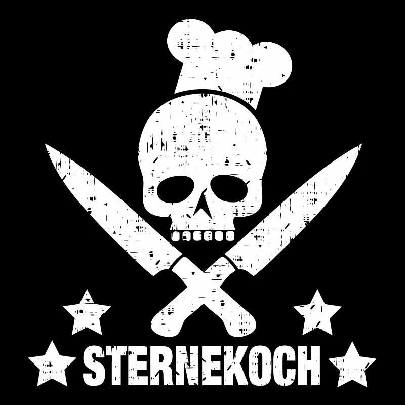 Skull als Sternekoch
