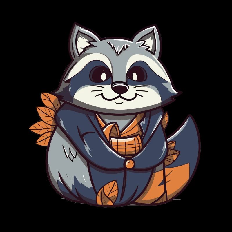 Waschbär - Kawaii Style